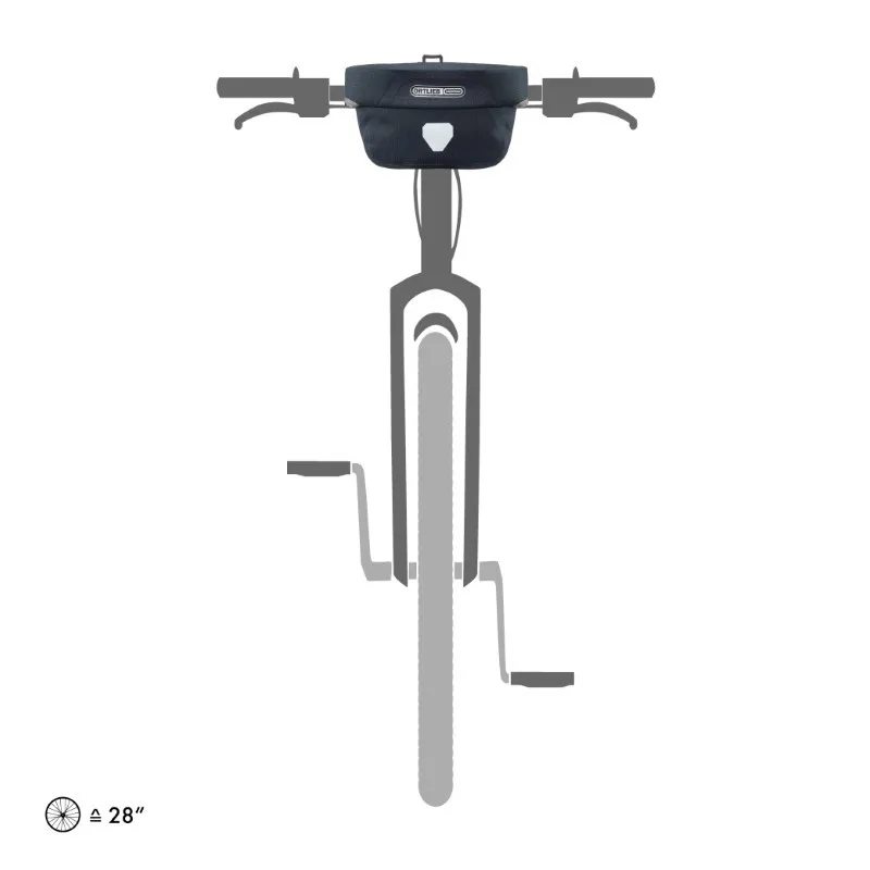 Ortlieb Ultimate Six Urban 5L Handlebar Bag in Ink Blue-1